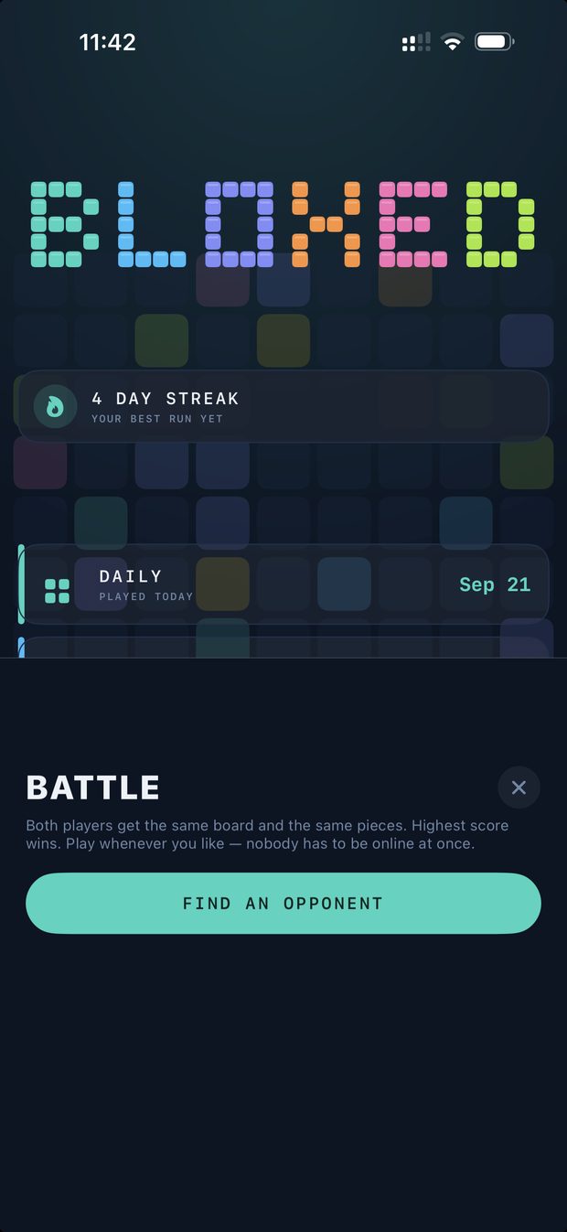 Bloxed screen 1