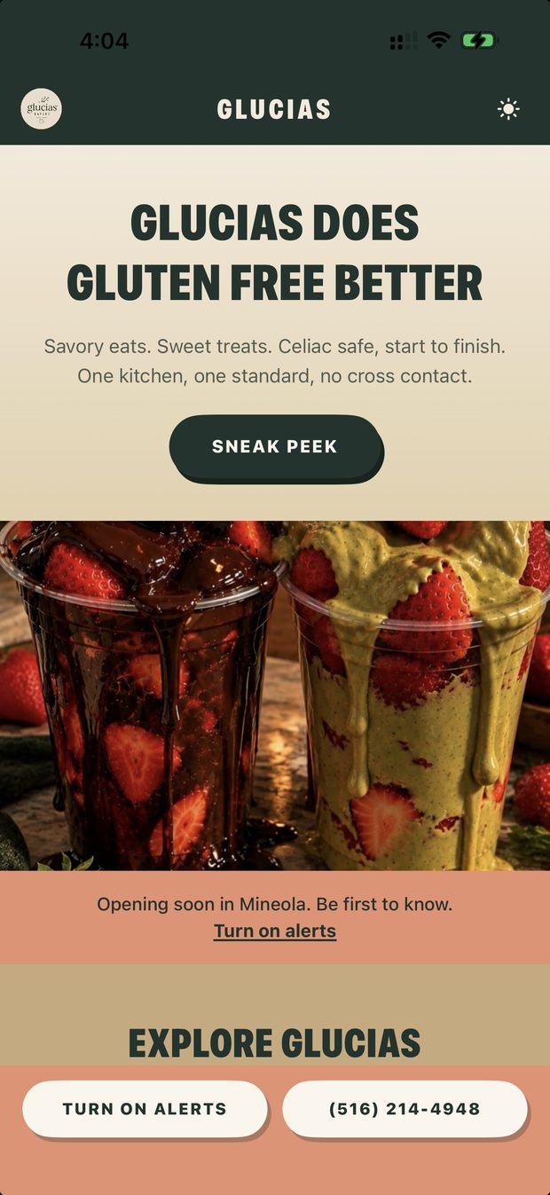 Glucias Eatery screen 4