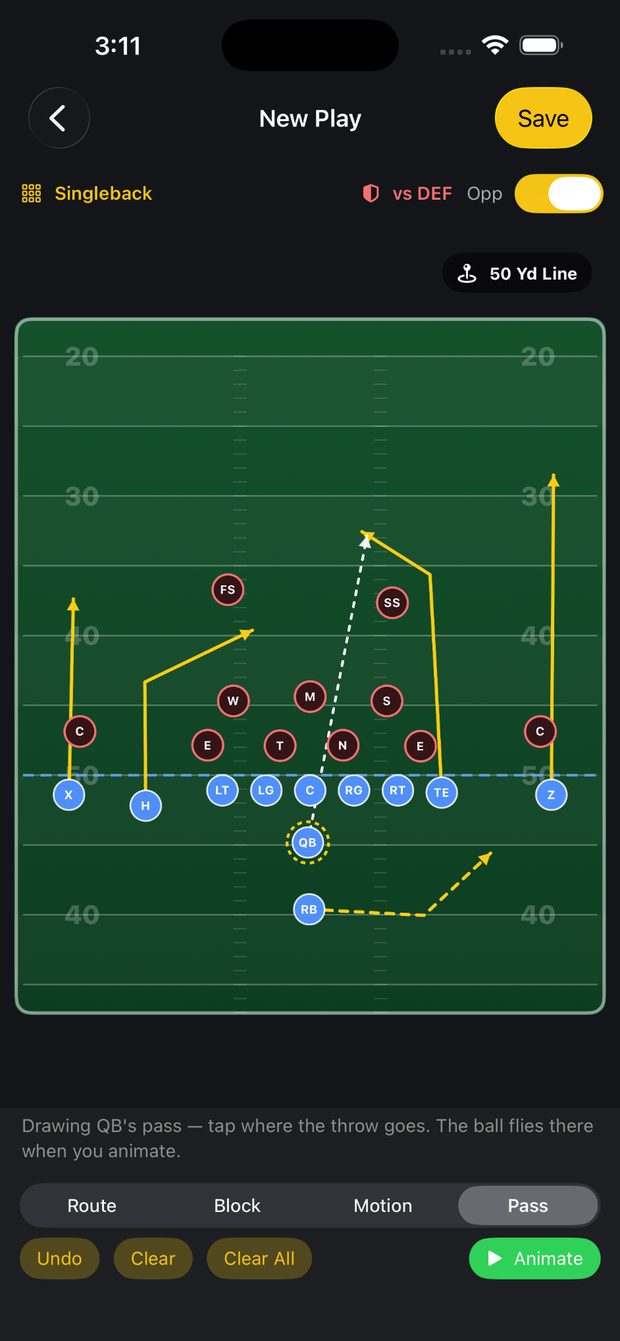 The Playbook screen 3