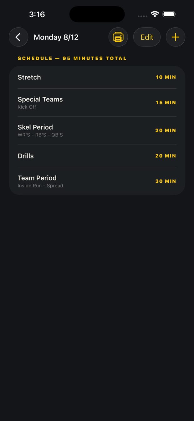 The Playbook screen 5